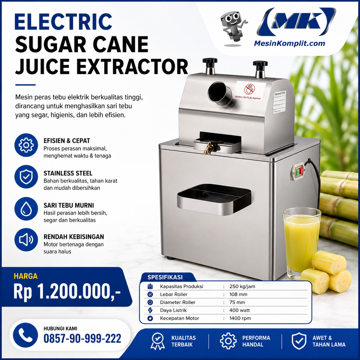 Peras Tebu Listrik Otomat...